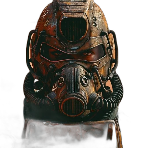 mask, robot, face, creature transparent PNG cut-out