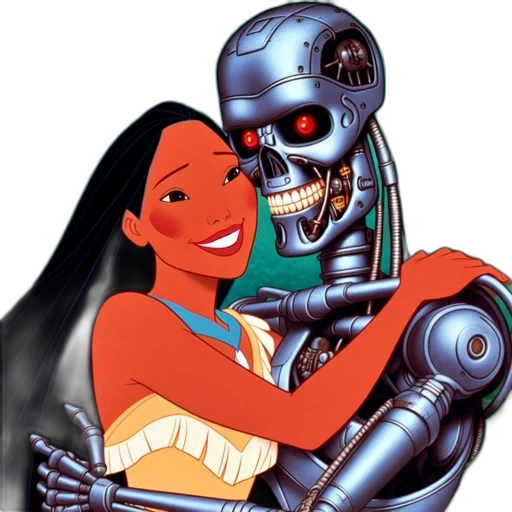 robot, comic book art, concept art, cyberpunk transparent PNG cut-out
