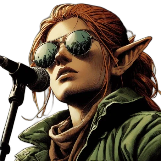 comic book art, concept art, fantasy art, photorealistic transparent PNG cut-out
