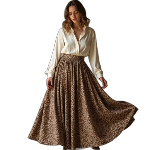 dress, earth tones, golden, woman transparent PNG cut-out
