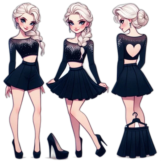 dress, concept art, cartoon, pixel art transparent PNG cut-out