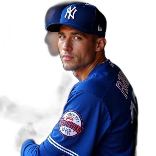 professional, baseball, player, wearing transparent PNG cut-out