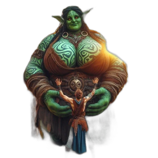 concept art, fantasy art, pixel art, comic book art transparent PNG cut-out