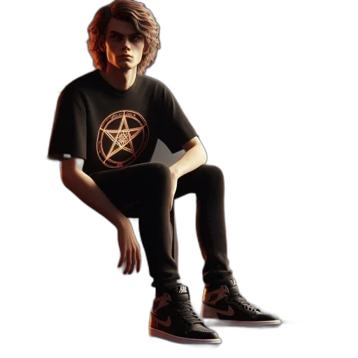 staff, shoes, creature, face transparent PNG cut-out