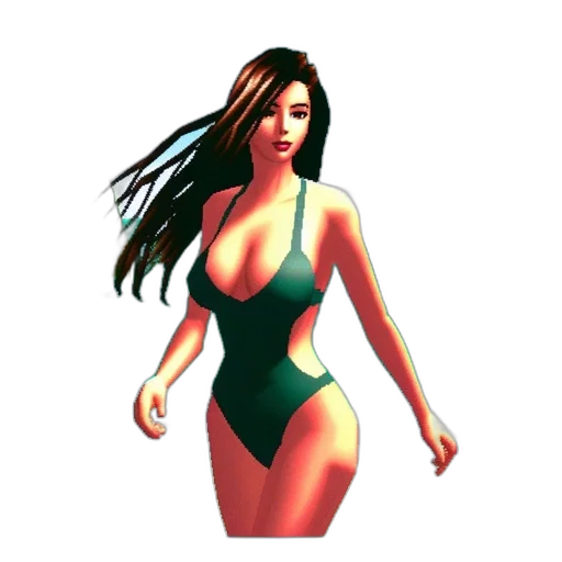 dress, pixel art, 3d render, concept art transparent PNG cut-out