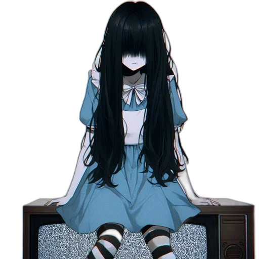 dress, robot, mask, hair transparent PNG cut-out