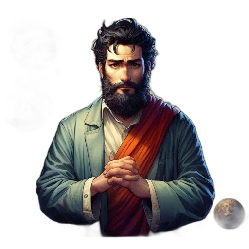 staff, face, concept art, fantasy art transparent PNG cut-out