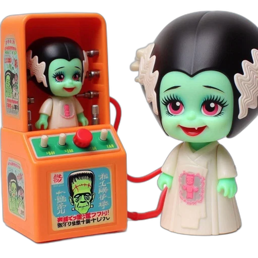 3d render, two, toy, figures transparent PNG cut-out