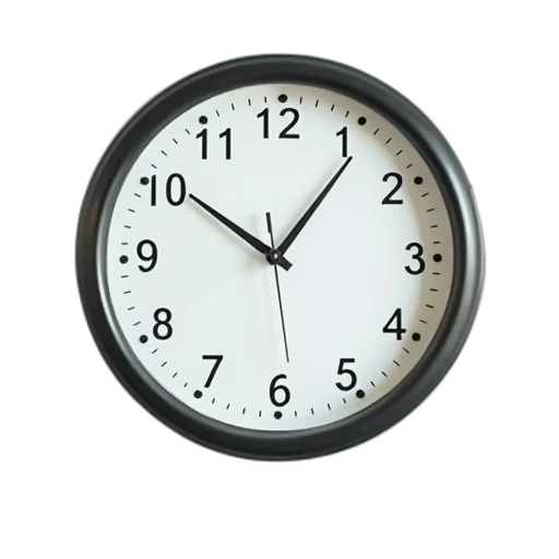 3d render, photorealistic, office, clock transparent PNG cut-out