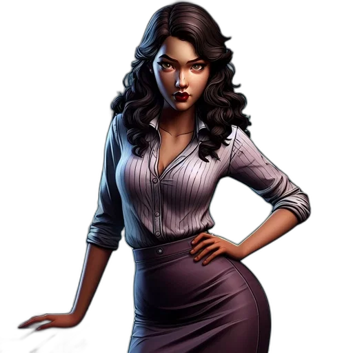 dress, staff, concept art, comic book art transparent PNG cut-out