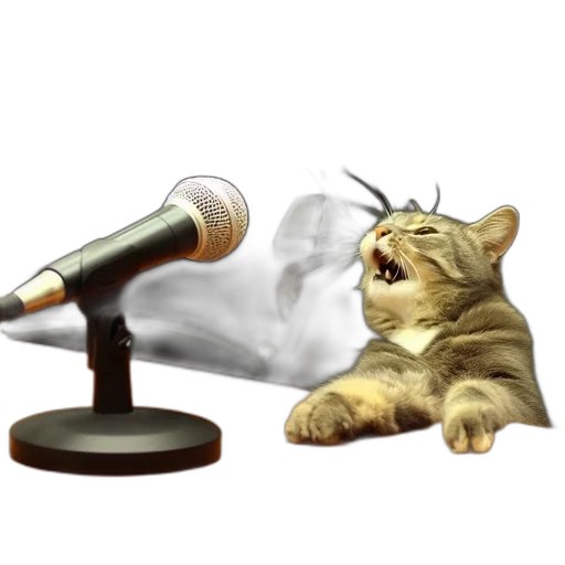 staff, concept art, photorealistic, cat transparent PNG cut-out