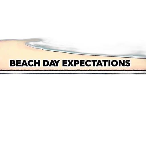 beach, one, image, expectations transparent PNG cut-out