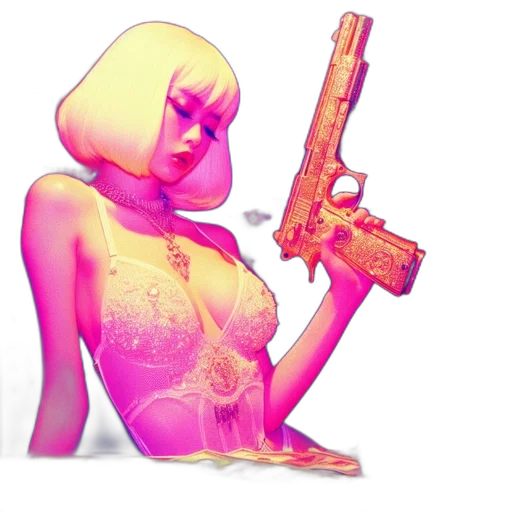 weapon, jacket, dress, robot transparent PNG cut-out