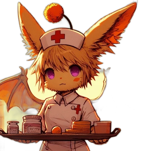 staff, dragon, pixel art, concept art transparent PNG cut-out