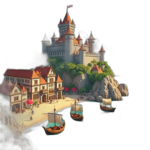 concept art, fantasy art, 3d render, pixel art transparent PNG cut-out