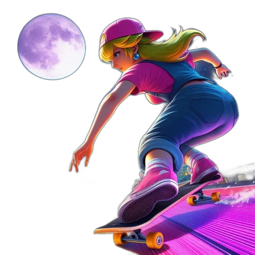 concept art, 3d render, vaporwave, photorealistic transparent PNG cut-out