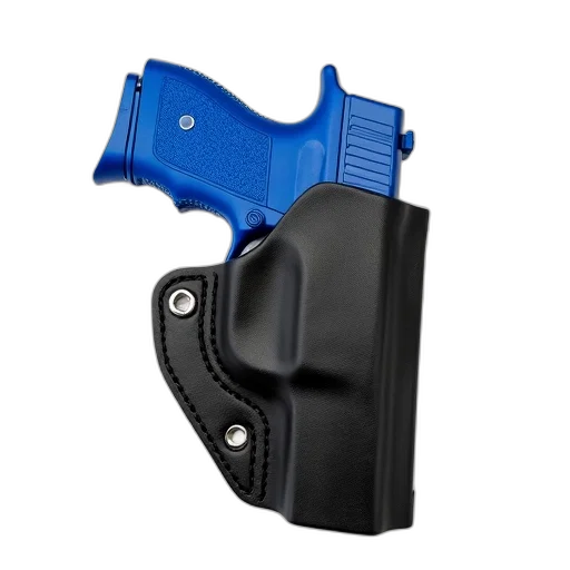 weapon, black, leather, holster transparent PNG cut-out