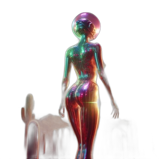 robot, dress, bottle, creature transparent PNG cut-out