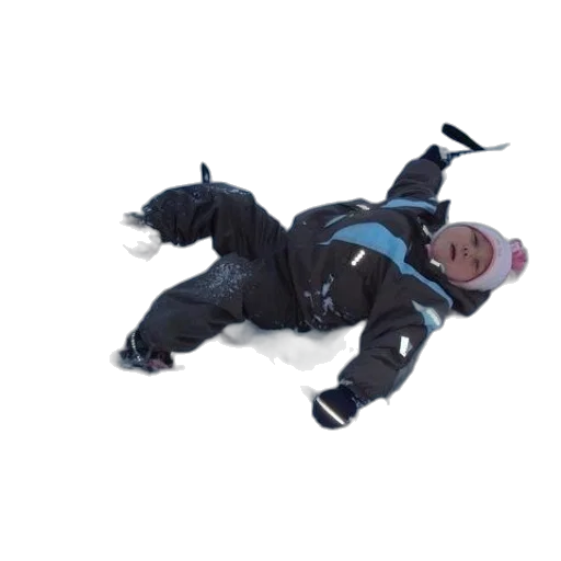 child, snowsuit, lies, snow transparent PNG cut-out