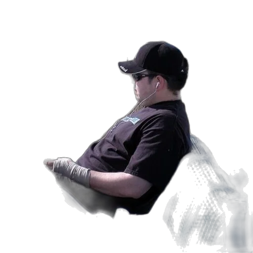 staff, hat, face, photorealistic transparent PNG cut-out