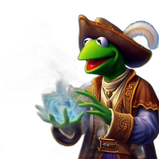 staff, dragon, hat, jacket transparent PNG cut-out