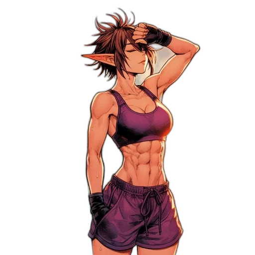 comic book art, concept art, anime, cyberpunk transparent PNG cut-out