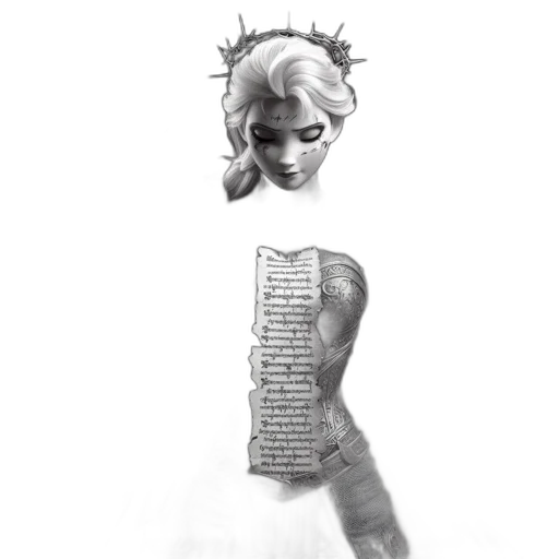 dress, crown, hair, jewelry transparent PNG cut-out