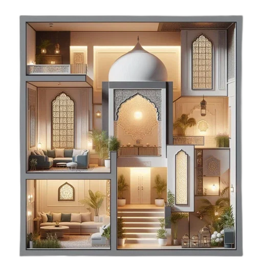 furniture, building, 3d render, photorealistic transparent PNG cut-out