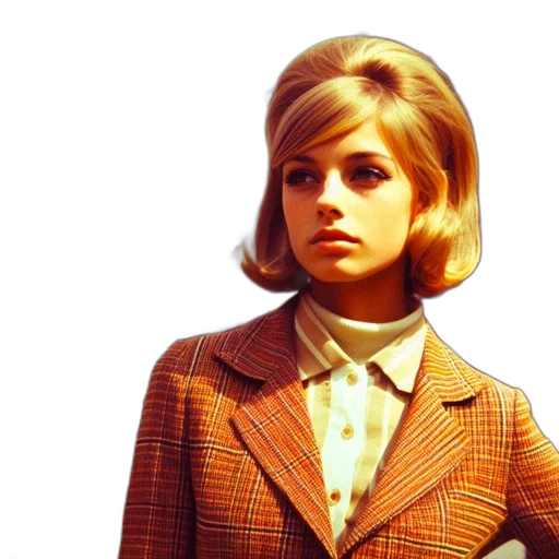 jacket, face, dress, hair transparent PNG cut-out