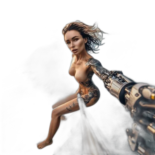 dress, sword, robot, weapon transparent PNG cut-out