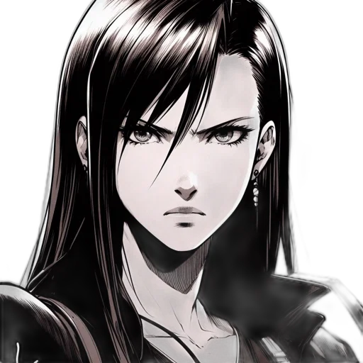 face, weapon, anime, comic book art transparent PNG cut-out