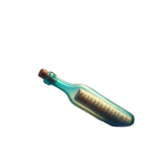 weapon, hair, staff, bottle transparent PNG cut-out