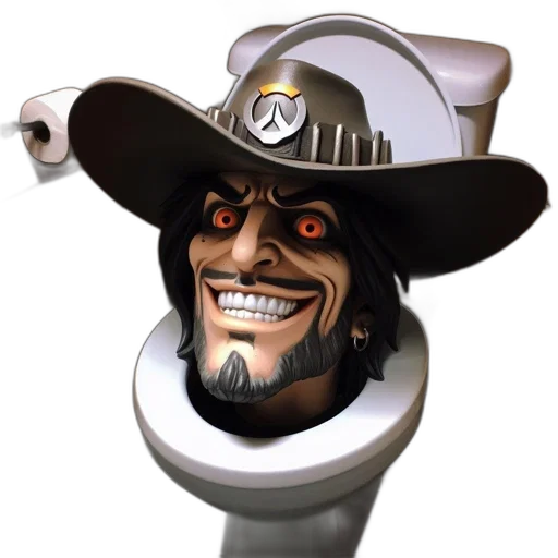 staff, robot, hat, crown transparent PNG cut-out