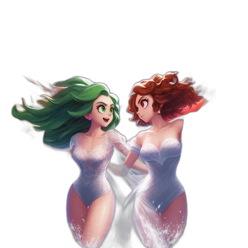 dress, concept art, fantasy art, comic book art transparent PNG cut-out