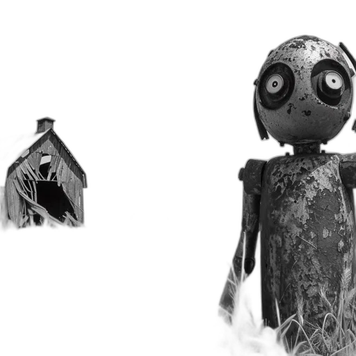robot, mask, creature, dress transparent PNG cut-out