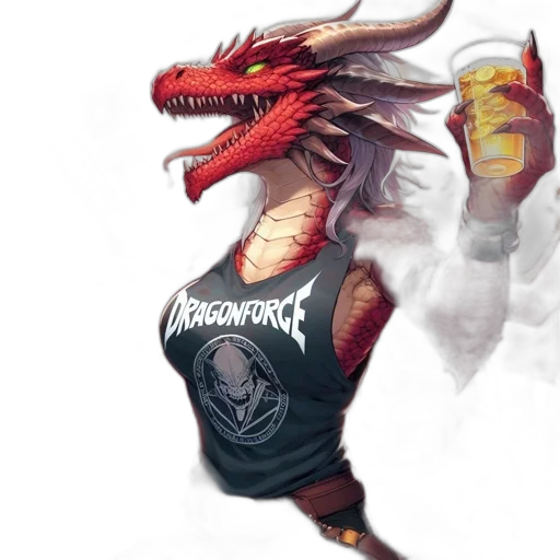 dragon, fantasy art, concept art, pixel art transparent PNG cut-out