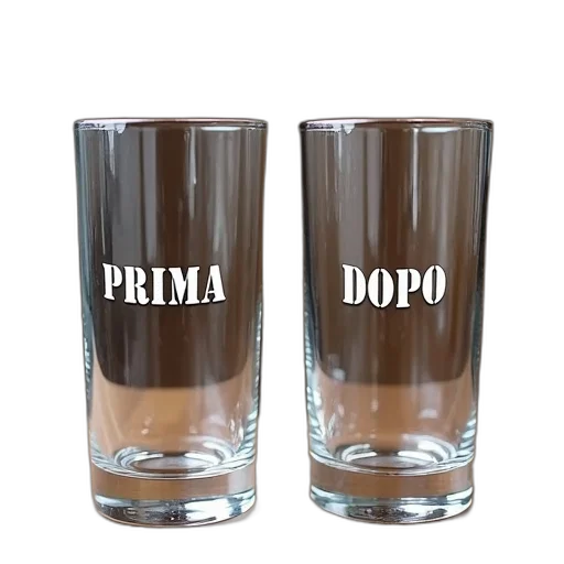 3d render, two, empty, glasses transparent PNG cut-out