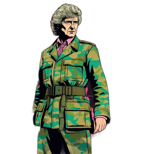 jacket, concept art, comic book art, pixel art transparent PNG cut-out