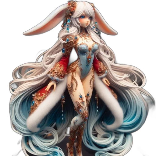 dress, fantasy art, concept art, 3d render transparent PNG cut-out