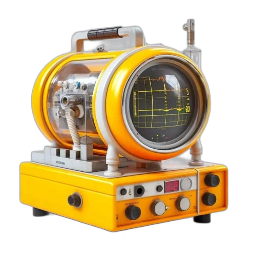 robot, portable, cylindrical, device transparent PNG cut-out