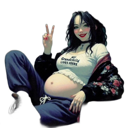 jacket, photorealistic, cyberpunk, oil painting transparent PNG cut-out