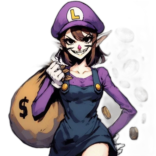 hat, dress, mask, staff transparent PNG cut-out