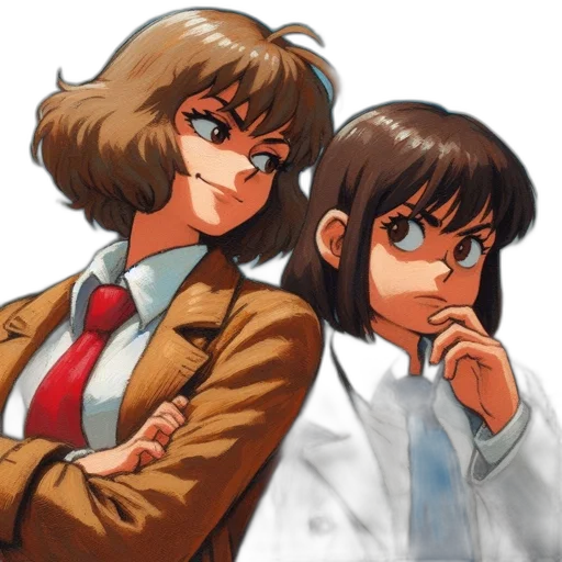 jacket, face, staff, anime transparent PNG cut-out