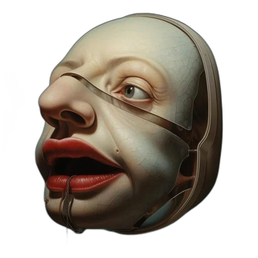 mask, face, robot, creature transparent PNG cut-out
