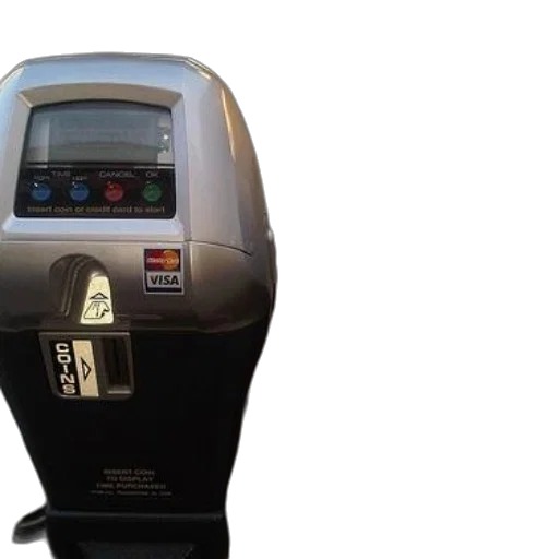robot, two, parking, meters transparent PNG cut-out