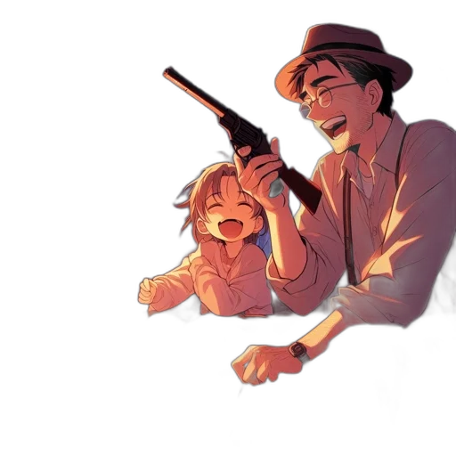 weapon, staff, umbrella, hat transparent PNG cut-out