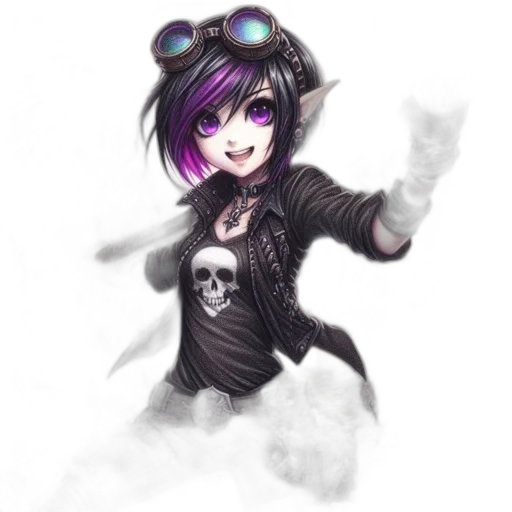 staff, jacket, creature, weapon transparent PNG cut-out