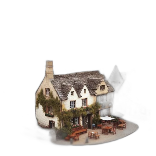building, furniture, food, 3d render transparent PNG cut-out
