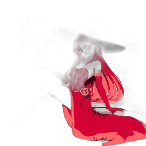 dress, sword, dragon, mask transparent PNG cut-out