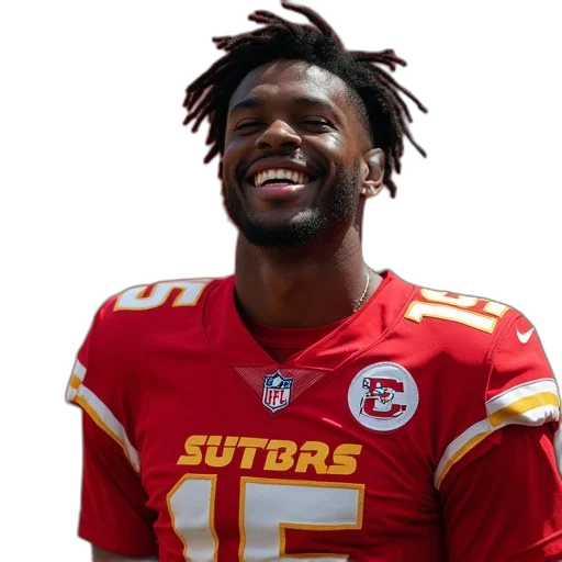 kansas, city, chiefs, running transparent PNG cut-out